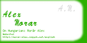 alex morar business card